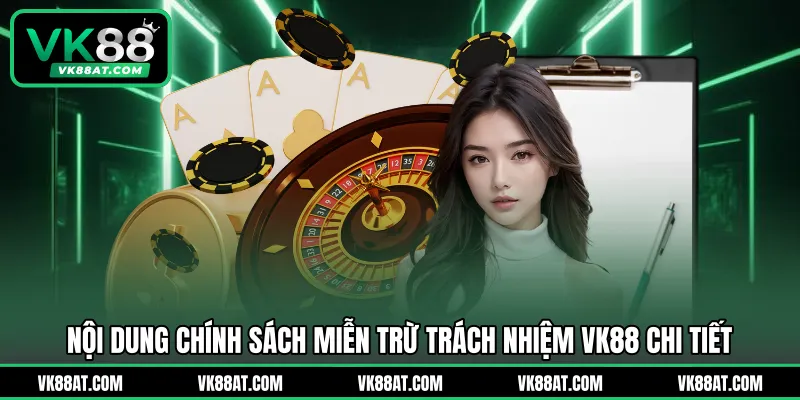 Nội dung chính sách miễn trừ trách nhiệm VK88 chi tiết